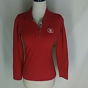 Burberry London Long Sleeve Polo Shirt So